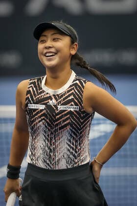 TENNIS - WTA, Tennis Damen Upper Austria Ladies Linz LINZ,AUSTRIA,07.NOV.21 - TENNIS - WTA Tour, Upper Austria Ladies Linz. Image shows Eri Hozumi (JPN).  GEPAxpictures xManfredxBinder