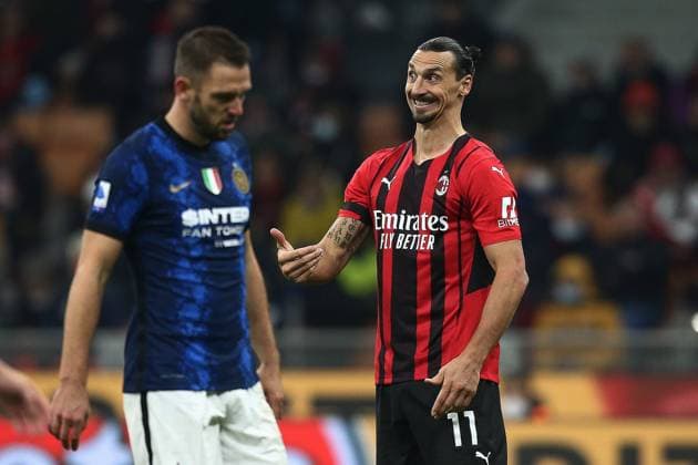 Photo Spada LaPresse November 07 , 2021 - Milan,Italy Soccer Ac Milan vs Inter - Italian Serie A Football Championship 2021 2022 - San Siro Stadium In the photo: Zlatan Ibrahimovic (A.c. Milan);  Copyright: xSpada LaPressex
