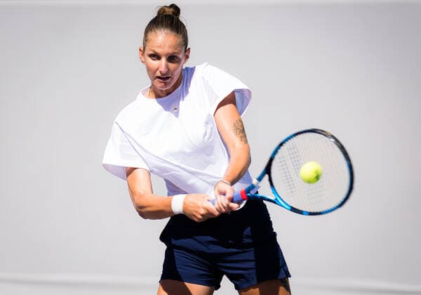 Mandatory Credit: Photo by Rob Prange Shutterstock (12593268o) Karolina Pliskova of the Czech Republic during practice ahead of the 2021 Akron WTA, Tennis Damen Finals Guadalajara WTA tennis tournament 2021 Akron WTA Finals Guadalajara Sunday Pre-Event - 07 Nov 2021 2021 Akron WTA Finals Guadalajara Sunday Pre-Event - 07 Nov 2021  Copyright: xRobxPrange Shutterstockx 12593268o