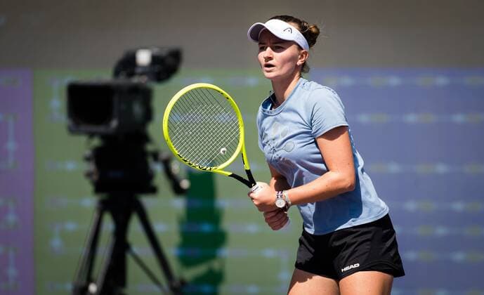 Mandatory Credit: Photo by Rob Prange Shutterstock (12593268z) Barbora Krejcikova of the Czech Republic during practice ahead of the 2021 Akron WTA, Tennis Damen Finals Guadalajara WTA tennis tournament 2021 Akron WTA Finals Guadalajara Sunday Pre-Event - 07 Nov 2021 2021 Akron WTA Finals Guadalajara Sunday Pre-Event - 07 Nov 2021  Copyright: xRobxPrange Shutterstockx 12593268z