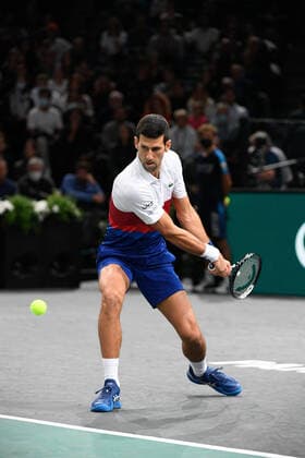 Novak Djokovic (SRB) during the Rolex Paris Master 2021 at the Accord Arena on sunday november 7, 2021. Paris. France. Copyright: AntonioxBorga