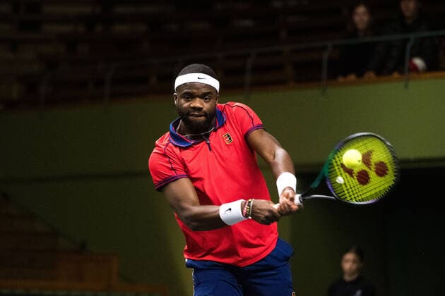 211108 Frances Tiafoe competes in men s first round Singles match during Stockholm Open on November 8, 2021 in Stockholm. Photo: Emma Wallskog BILDBYRAN COP 320 EW0028 tennis stockholm open sverige bbeng Copyright: EMMAxWALLSKOG BB211108BB329