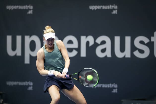 TENNIS - WTA, Tennis Damen Upper Austria Ladies Linz LINZ,AUSTRIA,09.NOV.21 - TENNIS - WTA Tour, Upper Austria Ladies Linz. Image shows Alison Riske (USA).  GEPAxpictures xManfredxBinder