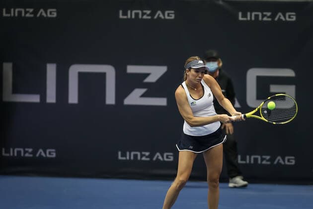 TENNIS - WTA, Tennis Damen Upper Austria Ladies Linz LINZ,AUSTRIA,09.NOV.21 - TENNIS - WTA Tour, Upper Austria Ladies Linz. Image shows Danielle Collins (USA).  GEPAxpictures xManfredxBinder