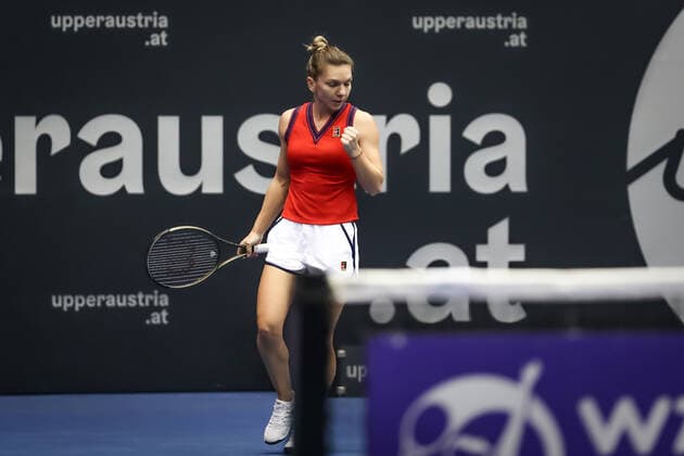 TENNIS - WTA, Tennis Damen Upper Austria Ladies Linz LINZ,AUSTRIA,09.NOV.21 - TENNIS - WTA Tour, Upper Austria Ladies Linz. Image shows Simona Halep (ROU).  GEPAxpictures xManfredxBinder