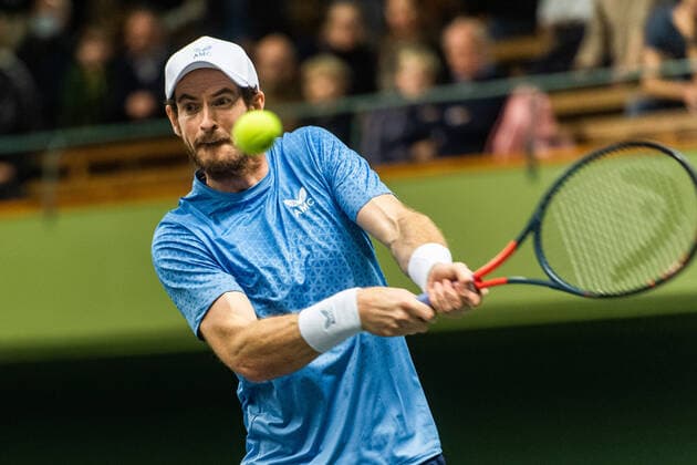 Sport Bilder des Tages 211109 Andy Murray of Great Britain competes in men s first round Singles match during Stockholm Open on November 9, 2021 in Stockholm. Photo: Emma Wallskog BILDBYRAN COP 320 EW0029 tennis stockholm open day 3 bbeng Copyright: EMMAxWALLSKOG BB211109BB342
