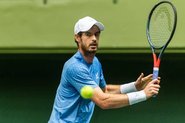 211109 Andy Murray of Great Britain competes in men s first round Singles match during Stockholm Open on November 9, 2021 in Stockholm. Photo: Emma Wallskog BILDBYRAN COP 320 EW0029 tennis stockholm open day 3 bbeng Copyright: EMMAxWALLSKOG BB211109BB356