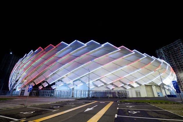 211110 Exterior view of Batumi Stadium after the Georgian national football team?s training session on November 10, 2021 in Batumi. Photo: Joel Marklund BILDBYRAN kod JM JM0220 bbeng fotboll football soccer fotball vm-kval FIFA World Cup, WM, Weltmeisterschaft, Fussball qualifier träning practice training trening georgien georgia arena exteriör Copyright: JOELxMARKLUND BB211110JM019