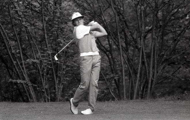 17.05.85 Golf Mönsheim Langer Deutschland, Mönsheim, 16.05.1985, Golf, German Masters: Bernhard Langer. *** 17 05 85 Golf Mönsheim Langer Germany, Mönsheim, 16 05 1985, Golf, German Masters Bernhard Langer