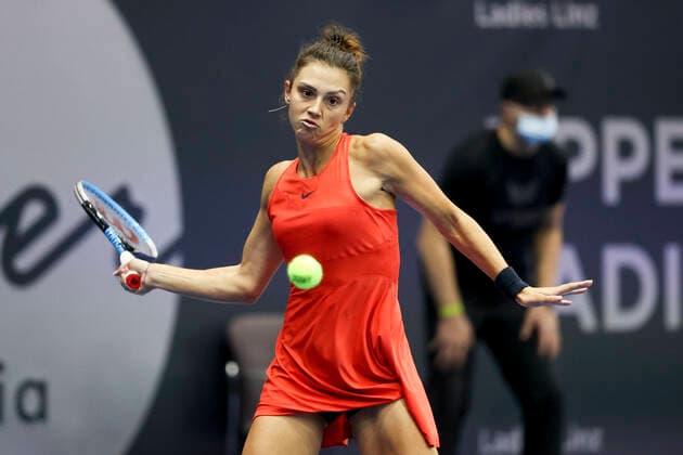 Jaqueline Cristian Tennis - Ladies Linz 2021 - WTA, Tennis Damen - Tips Arena - Linz - Oberoesterreich - Oesterreich - 10 November 2021. Copyright: xJuergenxHasenkopfx