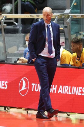 Joan Penarroya (head coach of Valencia Basket Club) during the Eurocup tournament match Segafredo Virtus Bologna Vs. Valencia Basket club at the Paladozza sports palace - Bologna, Nobember 10, 2021  Copyright: xMichelexNuccix xIPAx xx 0