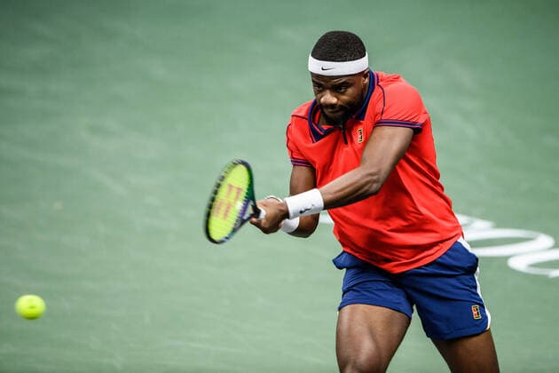 211111 Frances Tifoe of USA competing in men s quarter final s Singles match during Stockholm Open on November 11, 2021 in Stockholm. Photo: Jesper Zerman BILDBYRAN COP 234 JZ0154 tennis stockholm open day 5 bbeng Copyright: JESPERxZERMAN BB211111JZ001