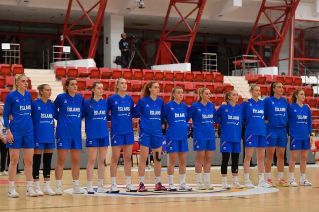 FIBA Women s EuroBasket Qualifiers: Romania v Iceland Bucharest, Romania - NOVEMBER 11: Iceland players in action during the FIBA Women s EuroBasket Qualifiers game between Romania and Iceland at Steaua Stadium, thursday, November 11, 2021 in Bucharest, Romania. Alex Nicodim Imago Images Copyright: xAlexxNicodimx
