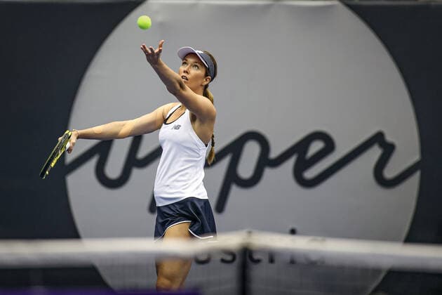 TENNIS - WTA, Tennis Damen Upper Austria Ladies Linz LINZ,AUSTRIA,11.NOV.21 - TENNIS - WTA Tour, Upper Austria Ladies Linz. Image shows Danielle Collins (USA).  GEPAxpictures xManfredxBinder