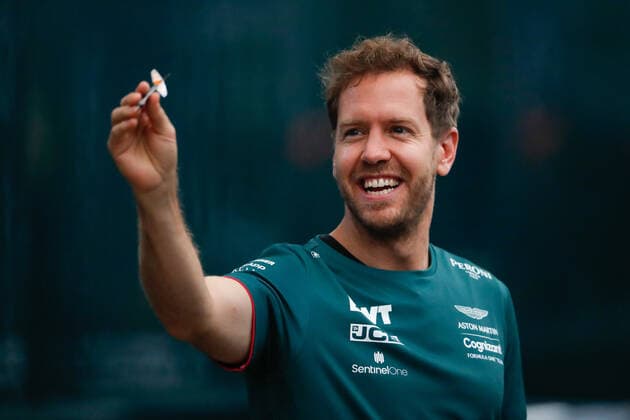 VETTEL Sebastian (ger), Aston Martin F1 AMR21, portrait during the Formula 1 Heineken Grande Premio De Sao Paulo 2021, Sao Paulo Grand Prix, 19th round of the 2021 FIA Formula One World Championship, WM, Weltmeisterschaft from November 12 to 14, 2021 on the Interlagos Circuit, in Sao Paulo, Brazil - F1 - SAO PAULO GRAND PRIX 2021 DPPI Panoramic  00121039__V2_5995