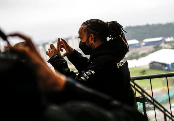44 Lewis Hamilton (GBR, Mercedes-AMG Petronas F1 Team), F1 Grand Prix of Brazil at Autodromo Jose Carlos Pace on November 11, 2021 in Sao Paulo, Brazil. (Photo by HOCH ZWEI) Sao Paulo Brazil