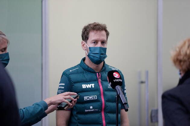 FORMULA 1 HEINEKEN GRANDE PREMIO DO BRASIL 2021 11.11.2021, Autodromo Jose Carlos Pace, Interlagos, FORMULA 1 HEINEKEN GRANDE PREMIO DO BRASIL 2021 , im Bild Sebastian Vettel (DEU), Aston Martin Cognizant Formula One Team