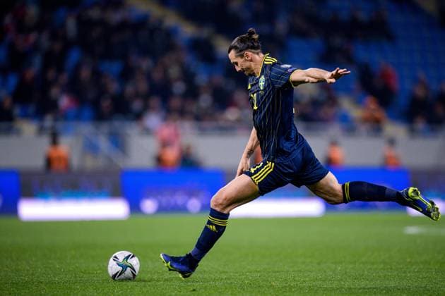 Eishockey, Karjala Cup, Schweden - Tschechien 211111 Zlatan Ibrahimovic of Sweden during the FIFA World Cup, WM, Weltmeisterschaft, Fussball Qualifier football match between Georgia and Sweden on November 11, 2021 in Batumi. Photo: Joel Marklund BILDBYRAN kod JM JM0223 bbeng fotboll football soccer fotball landskamp vm-kval fifa world cup qualifier georgien georgia sverige sweden sverige a Copyright: JOELxMARKLUND BB211111JM059