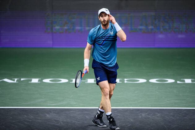 211111 Andy Murray of Great Britain looks dejected as he?s competing in men s quarter final s Singles match during Stockholm Open on November 11, 2021 in Stockholm. Photo: Jesper Zerman BILDBYRAN COP 234 JZ0154 tennis stockholm open day 5 bbeng single depp Copyright: JESPERxZERMAN BB211111JZ083