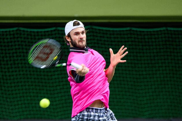 211111 Tommy Paul of USA competing in men s quarter final s Singles match during Stockholm Open on November 11, 2021 in Stockholm. Photo: Jesper Zerman BILDBYRAN COP 234 JZ0154 tennis stockholm open day 5 bbeng single Copyright: JESPERxZERMAN BB211111JZ086
