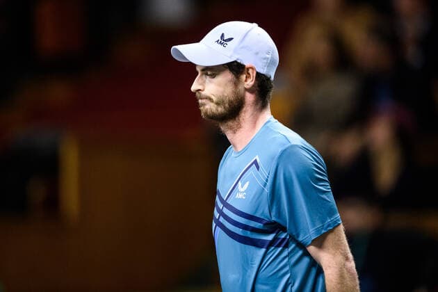 211111 Andy Murray of Great Britain looks dejected as he?s competing in men s quarter final s Singles match during Stockholm Open on November 11, 2021 in Stockholm. Photo: Jesper Zerman BILDBYRAN COP 234 JZ0154 tennis stockholm open day 5 bbeng single depp Copyright: JESPERxZERMAN BB211111JZ088
