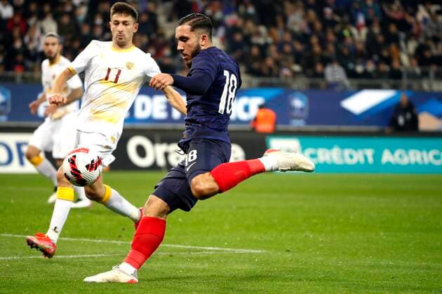 Rayan Cherki France FOOTBALL : France vs Armenie - Espoirs - Eliminatoires Euro 2023 - Grenoble - 11 11 2021 StephanePillaud Panoramic 