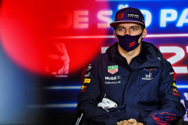 F1 Grand Prix of Brazil 33 Max Verstappen (NED, Red Bull Racing), F1 Grand Prix of Brazil at Autodromo Jose Carlos Pace on November 11, 2021 in Sao Paulo, Brazil. (Photo by xpbimages.com XPB Images FIA Pool via HOCH ZWEI) Sao Paulo Brazil Poolfoto HOCH ZWEI Pool XPB Images ,EDITORIAL USE ONLY