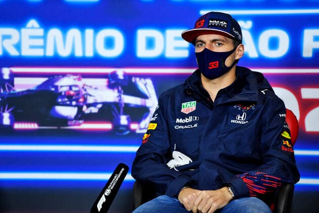 F1 Grand Prix of Brazil 33 Max Verstappen (NED, Red Bull Racing), F1 Grand Prix of Brazil at Autodromo Jose Carlos Pace on November 11, 2021 in Sao Paulo, Brazil. (Photo by xpbimages.com XPB Images FIA Pool via HOCH ZWEI) Sao Paulo Brazil Poolfoto HOCH ZWEI Pool XPB Images ,EDITORIAL USE ONLY