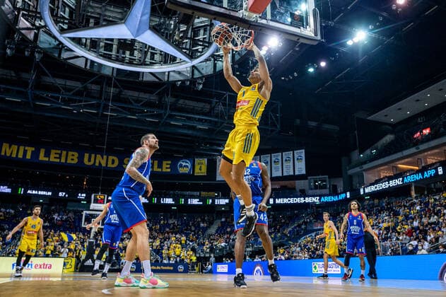 Basketball Berlin 11.11.2021 Saison 2021 2022 EuroLeague Regular Season Alba Berlin - Anadolu Efes Istanbul Oscar Da Silva (Alba Berlin, No.01)