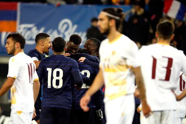 France Espoir FOOTBALL : France vs Armenie - Espoirs - Eliminatoires Euro 2023 - Grenoble - 11 11 2021 StephanePillaud Panoramic 