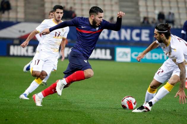 Rayan Cherki France FOOTBALL : France vs Armenie - Espoirs - Eliminatoires Euro 2023 - Grenoble - 11 11 2021 StephanePillaud Panoramic 