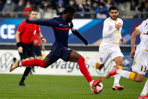Mohamed Ali Cho France FOOTBALL : France vs Armenie - Espoirs - Eliminatoires Euro 2023 - Grenoble - 11 11 2021 StephanePillaud Panoramic 