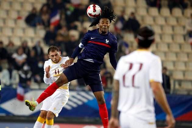 Kephren Thuram France FOOTBALL : France vs Armenie - Espoirs - Eliminatoires Euro 2023 - Grenoble - 11 11 2021 StephanePillaud Panoramic 