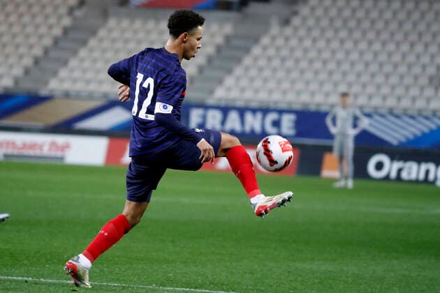 Sofiane Diop France FOOTBALL : France vs Armenie - Espoirs - Eliminatoires Euro 2023 - Grenoble - 11 11 2021 StephanePillaud Panoramic 