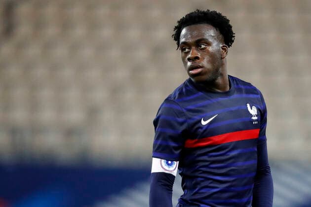 Arnaud Kalimuendo Muinga France FOOTBALL : France vs Armenie - Espoirs - Eliminatoires Euro 2023 - Grenoble - 11 11 2021 StephanePillaud Panoramic 