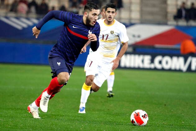 Rayan Cherki France FOOTBALL : France vs Armenie - Espoirs - Eliminatoires Euro 2023 - Grenoble - 11 11 2021 StephanePillaud Panoramic 
