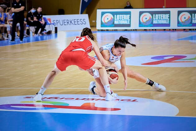 Nadia MOSSONG (6) of Luxembourg BASKET BALL : Luxembourg vs Suisse - FIBA Qualication Euro 2023 - 11 11 2021 AnnDeeLamour Panoramic 