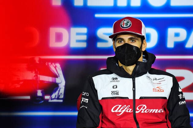 F1 Grand Prix of Brazil 99 Antonio Giovinazzi (ITA, Alfa Romeo Racing ORLEN), F1 Grand Prix of Brazil at Autodromo Jose Carlos Pace on November 11, 2021 in Sao Paulo, Brazil. (Photo by xpbimages.com XPB Images FIA Pool via HOCH ZWEI) Sao Paulo Brazil Poolfoto HOCH ZWEI Pool XPB Images ,EDITORIAL USE ONLY