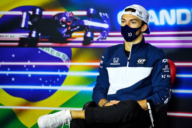 F1 Grand Prix of Brazil 10 Pierre Gasly (FRA, Scuderia AlphaTauri Honda), F1 Grand Prix of Brazil at Autodromo Jose Carlos Pace on November 11, 2021 in Sao Paulo, Brazil. (Photo by xpbimages.com XPB Images FIA Pool via HOCH ZWEI) Sao Paulo Brazil Poolfoto HOCH ZWEI Pool XPB Images ,EDITORIAL USE ONLY