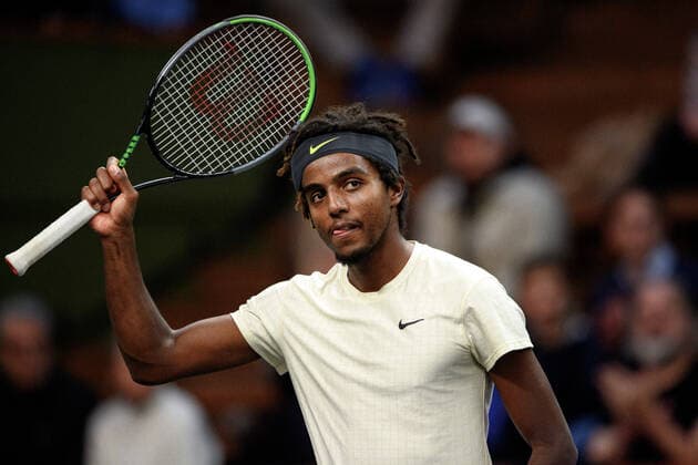 211112 Elias Ymer of Sweden competes in men s semi final s Doubles match during Stockholm Open of the Stockholm Open on November 12, 2021 in Stockholm. Photo: Simon Hastegard BILDBYRAN kod SH SH0191 tennis stockholm open 6 bbeng dubbel jubel Copyright: SIMONxHASTEGARD BB211112SH018
