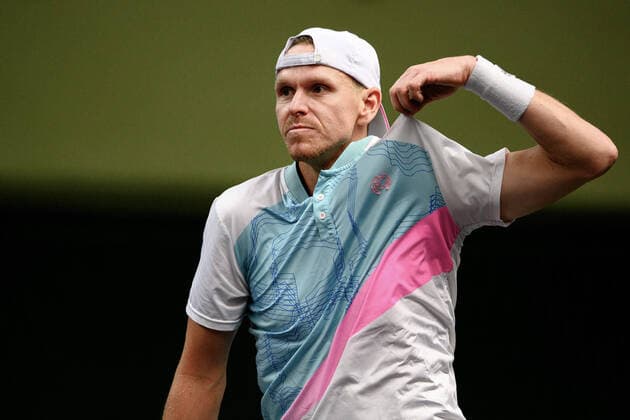 211112 Magnus Eriksson of Sweden competes in men s semi final s Doubles match during Stockholm Open of the Stockholm Open on November 12, 2021 in Stockholm. Photo: Simon Hastegard BILDBYRAN kod SH SH0191 tennis stockholm open 6 bbeng dubbel depp Copyright: SIMONxHASTEGARD BB211112SH020