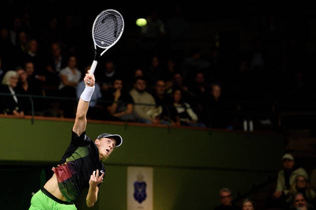 211112 Emil Ruusuvuori of Finland competes in men s semi final s Doubles match during Stockholm Open of the Stockholm Open on November 12, 2021 in Stockholm. Photo: Simon Hastegard BILDBYRAN kod SH SH0191 tennis stockholm open 6 bbeng dubbel Copyright: SIMONxHASTEGARD BB211112SH034