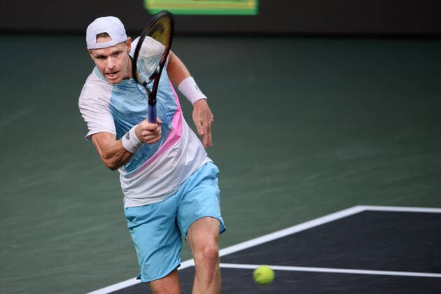 211112 Magnus Eriksson of Sweden competes in men s semi final s Doubles match during Stockholm Open of the Stockholm Open on November 12, 2021 in Stockholm. Photo: Simon Hastegard BILDBYRAN kod SH SH0191 tennis stockholm open 6 bbeng dubbel Copyright: SIMONxHASTEGARD BB211112SH035