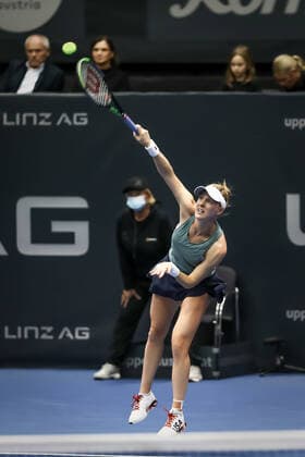 TENNIS - WTA, Tennis Damen Upper Austria Ladies Linz LINZ,AUSTRIA,12.NOV.21 - TENNIS - WTA Tour, Upper Austria Ladies Linz. Image shows Alison Riske (USA).  GEPAxpictures xManfredxBinder