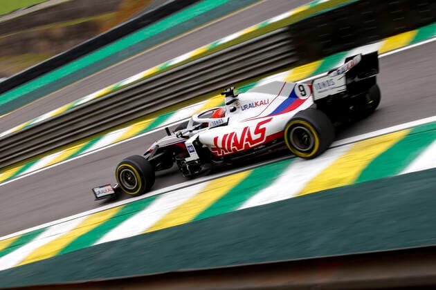 9 Nikita Mazepin (RUS, Haas F1 Team), F1 Grand Prix of Brazil at Autodromo Jose Carlos Pace on November 12, 2021 in Sao Paulo, Brazil. (Photo by HOCH ZWEI) Sao Paulo Brazil