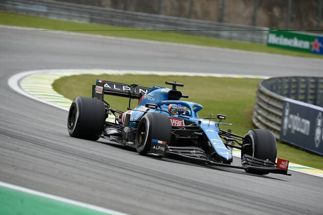 12.11.2021, Autodromo Jose Carlos Pace, Interlagos, FORMULA 1 HEINEKEN GRANDE PREMIO DO BRASIL 2021 , im Bild Fernando Alonso (ESP), Alpine F1 Team12.11.2021, Interlagos, Brasilien, Autodromo Jose Carlos Pace, FORMULA 1 HEINEKEN GRANDE PREMIO DO BRASIL 2021 , (Foto EU-Images) Interlagos Autodromo Jose Carlos Pace Brasilien