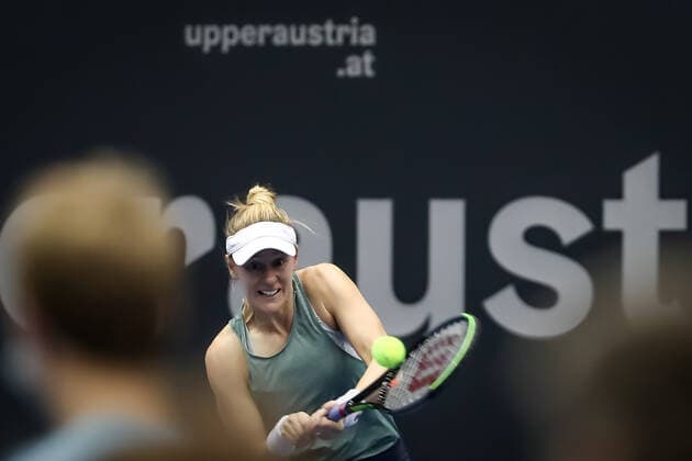 TENNIS - WTA, Tennis Damen Upper Austria Ladies Linz LINZ,AUSTRIA,12.NOV.21 - TENNIS - WTA Tour, Upper Austria Ladies Linz. Image shows Alison Riske (USA).  GEPAxpictures xManfredxBinder