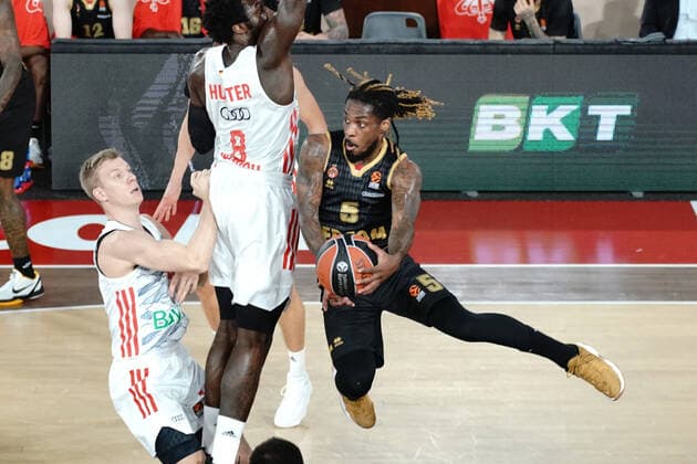 Paris Lee (AS Monaco) BASKETBALL : Monaco vs FC Bayern - Euroleague - Monaco - 12 11 2021 NorbertScanella Panoramic 