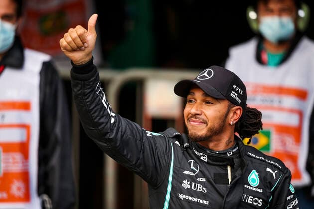 44 Lewis Hamilton (GBR, Mercedes-AMG Petronas F1 Team), F1 Grand Prix of Brazil at Autodromo Jose Carlos Pace on November 12, 2021 in Sao Paulo, Brazil. (Photo by HOCH ZWEI) Sao Paulo Brazil