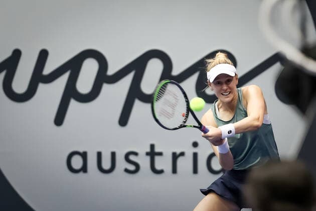 TENNIS - WTA, Tennis Damen Upper Austria Ladies Linz LINZ,AUSTRIA,12.NOV.21 - TENNIS - WTA Tour, Upper Austria Ladies Linz. Image shows Alison Riske (USA).  GEPAxpictures xManfredxBinder